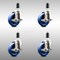 Service Caster 4 Inch 316SS Solid Poly Swivel 1-3/8 Inch Expanding Stem Caster Set Brake SCC SCC-SS316EX20S414-SPUS-TLB-138-4 - alternate 4